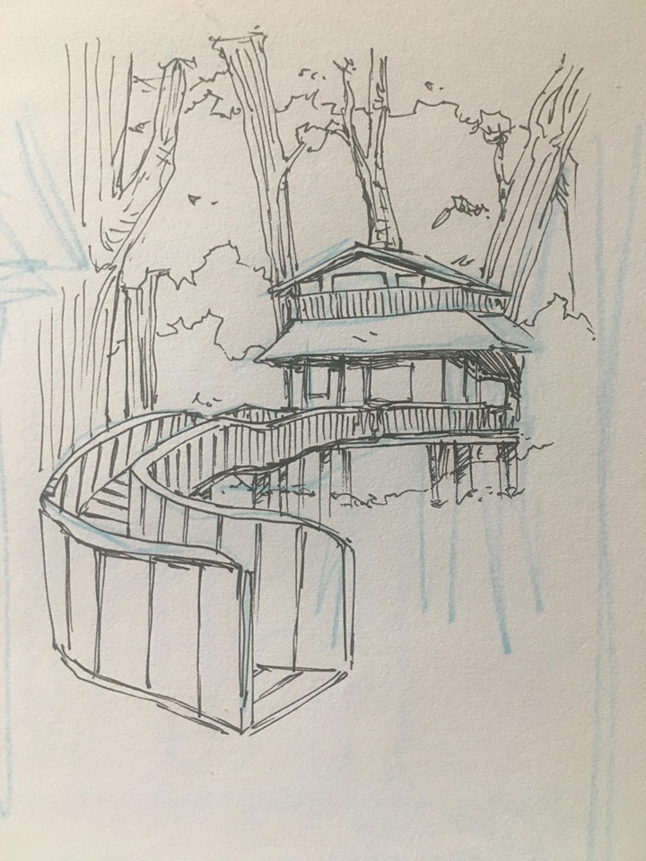 Treehouse Sketch From Upcoming Kickstarter!